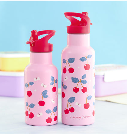 XL RVS drinkfles: Kersen