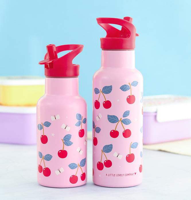 XL RVS drinkfles: Kersen