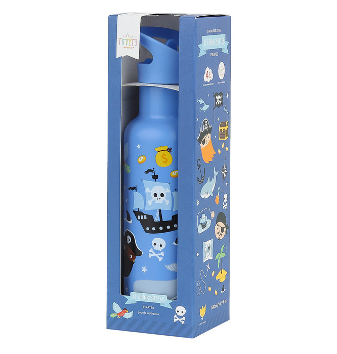 XL RVS drinkfles: Piraten