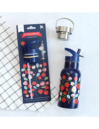 Dop, rietje & borstel set: Aardbeien