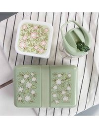 Lunch box: Bloesems - saliegroen