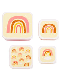 Lunch & snack box set: Regenbogen