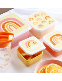 Lunch & snack box set: Regenbogen