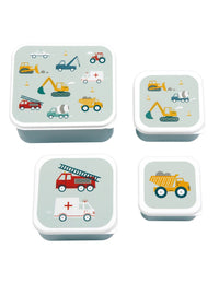 Lunch & snack box set: Voertuigen