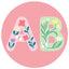 Foam letters flowers