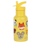 RVS drinkfles: Dierenvriendjes