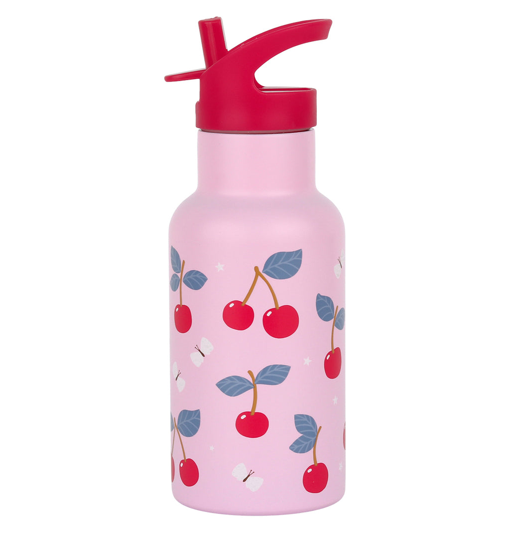 RVS drinkfles: Kersen