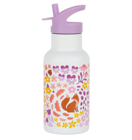RVS drinkfles: Bloementuin