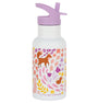 RVS drinkfles: Bloementuin
