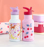 RVS drinkfles: Bloementuin