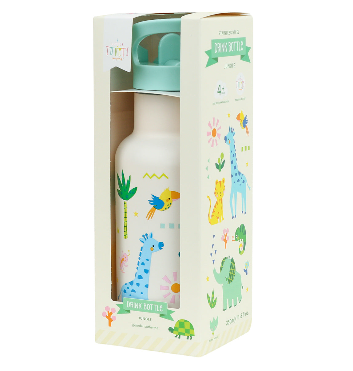 RVS drinkfles: Jungle