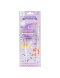 Dop, rietje & borstel set: Prinsessen