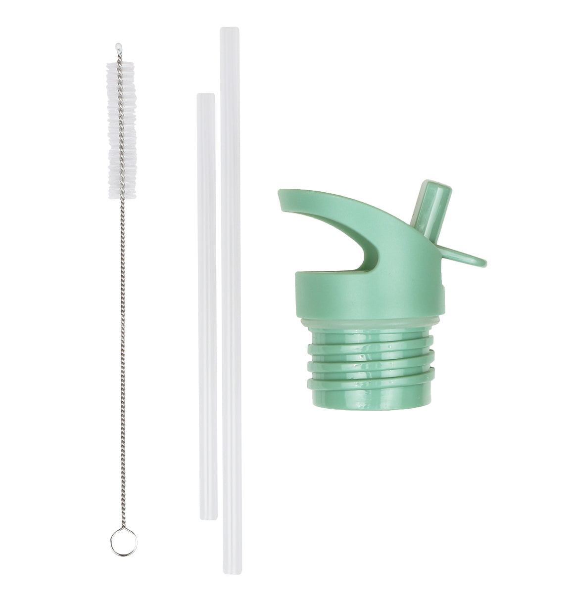 Vicloon 3-delige Flessenborstel Set - Multifunctionele Borstels Voor Drinkflessen, Rietjes En Bekers - Groen