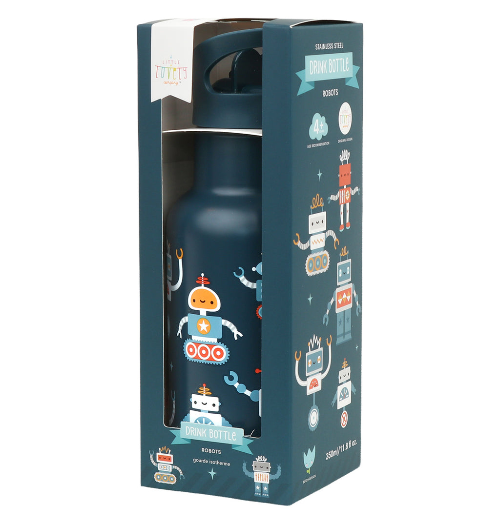 RVS drinkfles: Robots