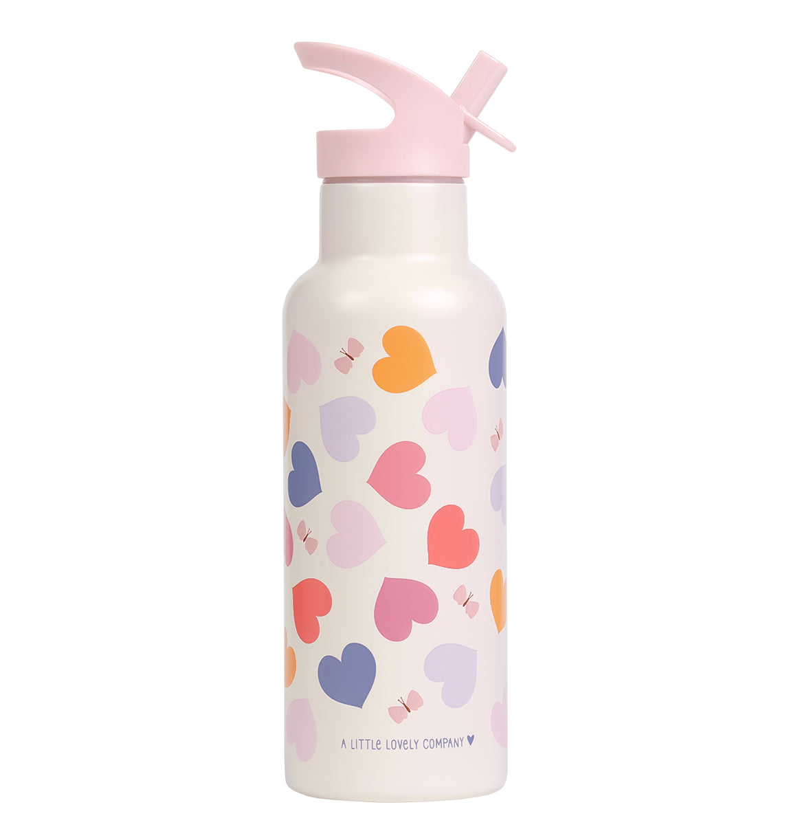 XL RVS drinkfles: Hartjes