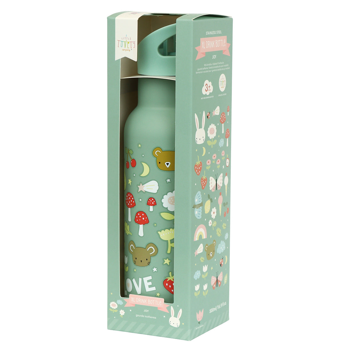 XL RVS drinkfles: Joy