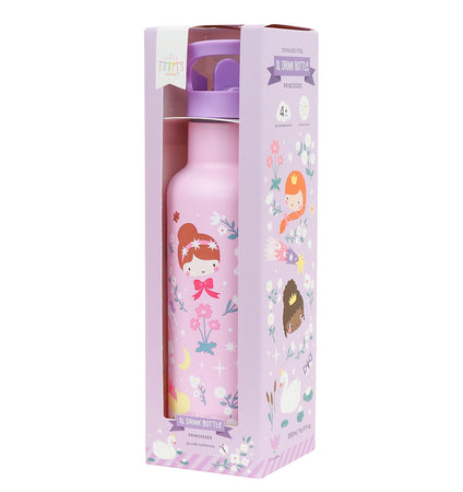 XL RVS drinkfles: Prinsessen