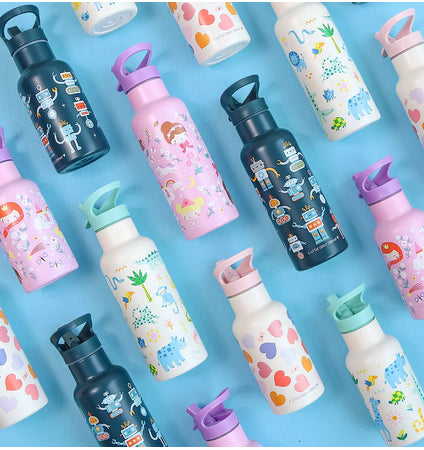 XL RVS drinkfles: Prinsessen
