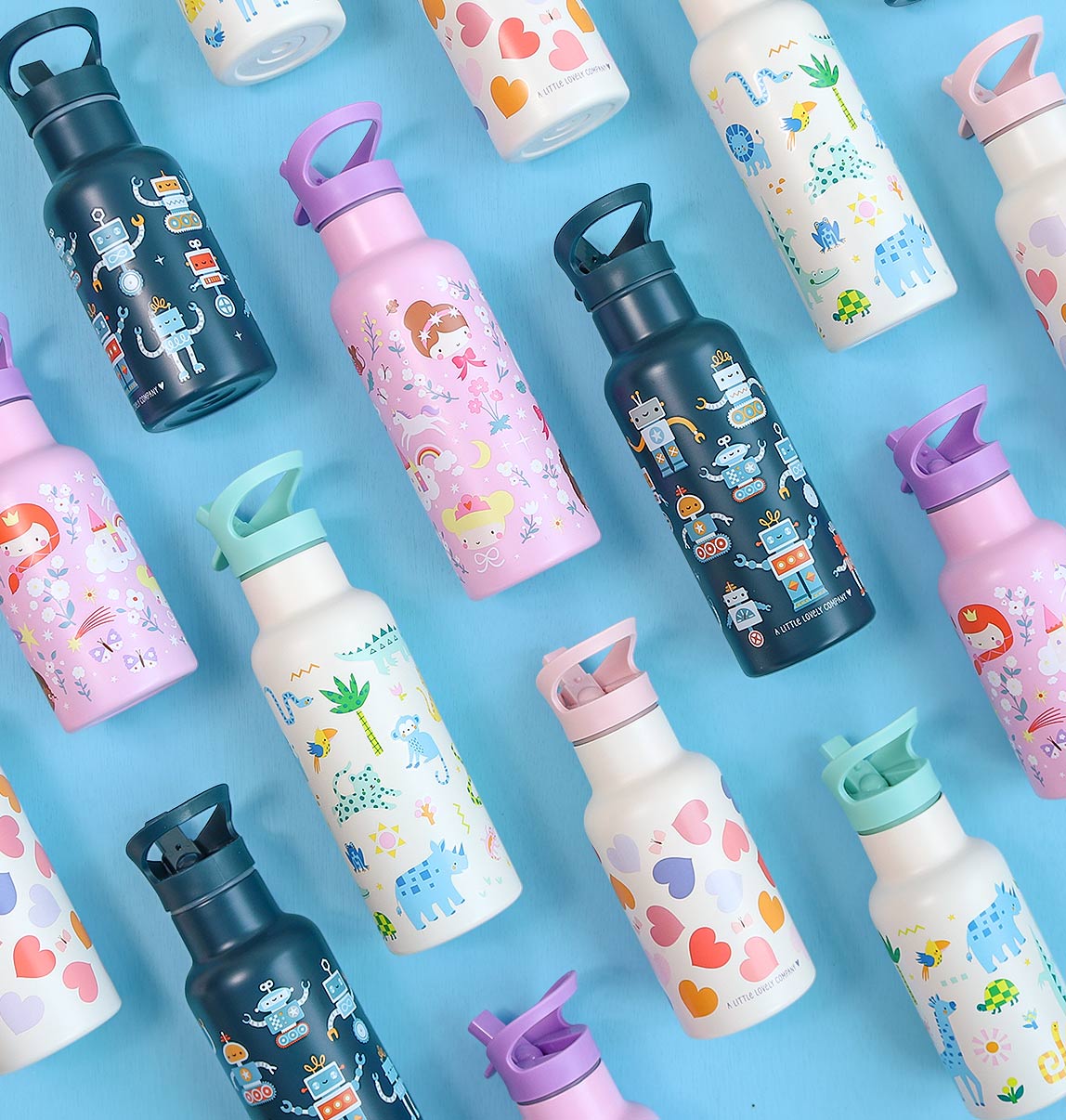 XL RVS drinkfles: Prinsessen