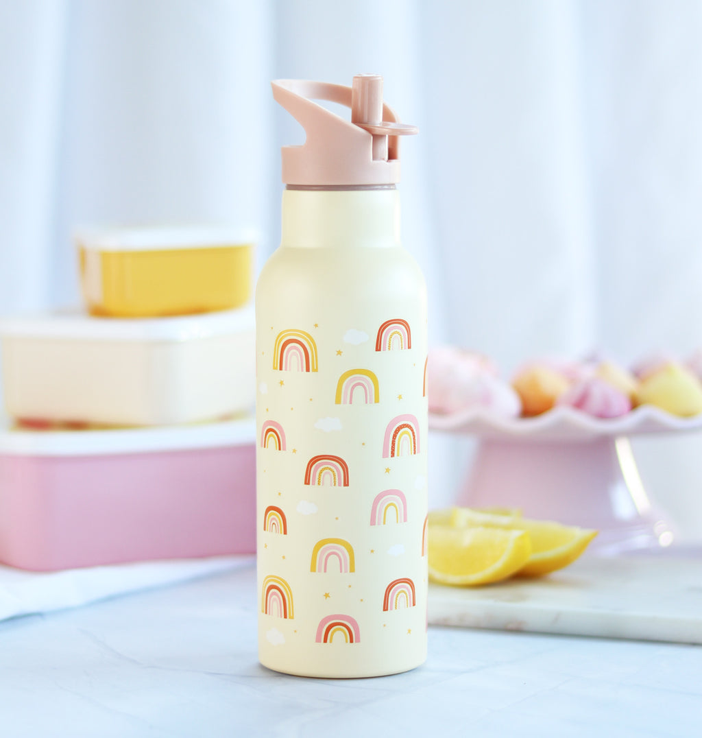 XL RVS drinkfles: Regenbogen
