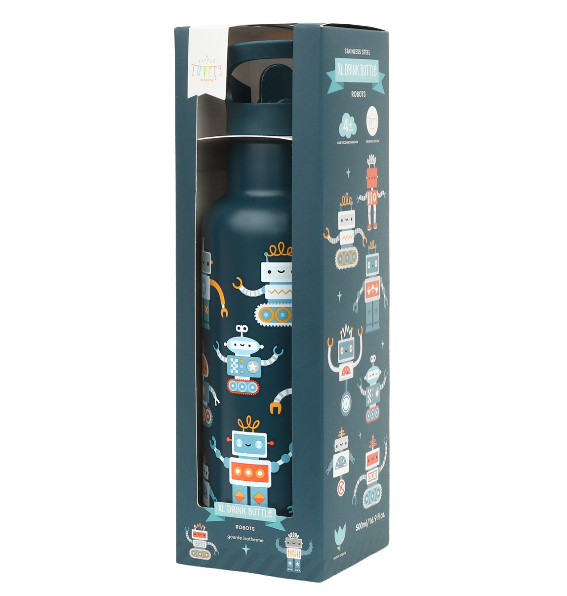 XL RVS drinkfles: Robots