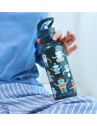 XL RVS drinkfles: Robots