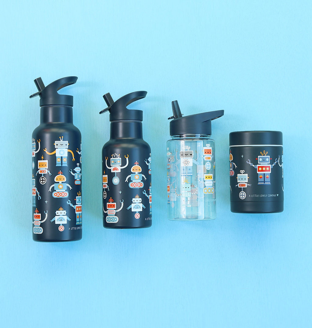 XL RVS drinkfles: Robots
