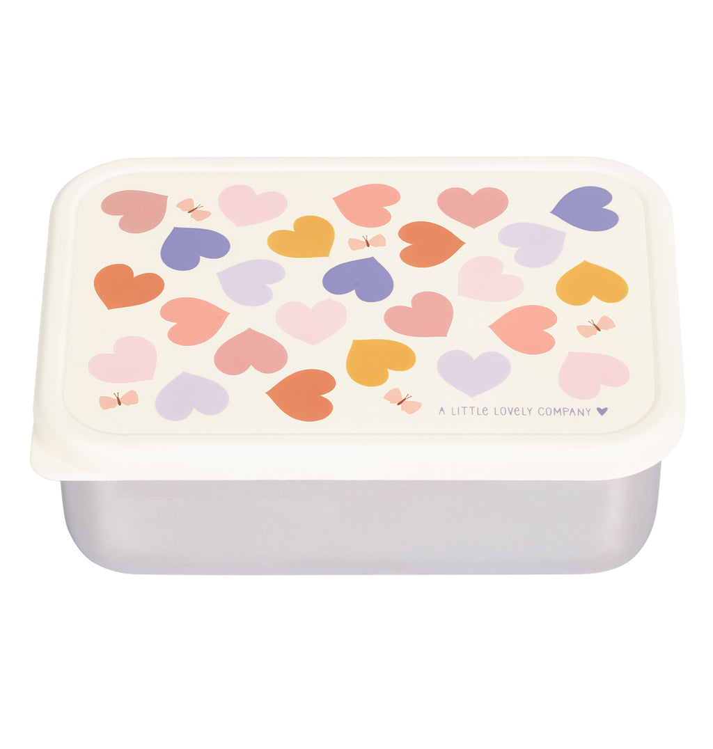 RVS lunch box: Hartjes