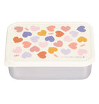 RVS lunch box: Hartjes