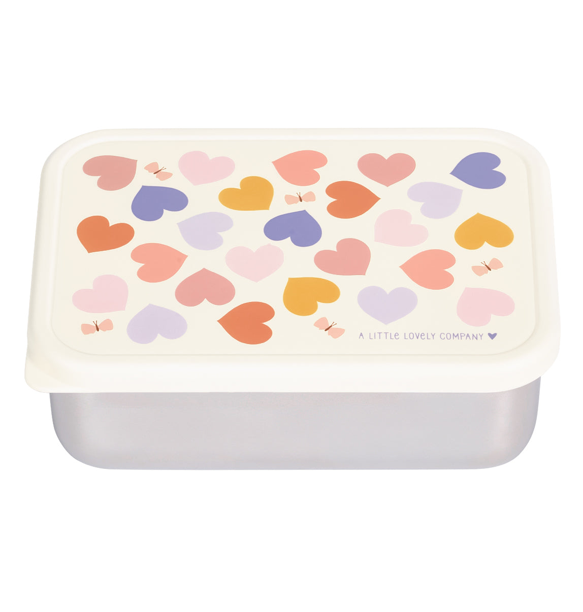 RVS lunch box: Hartjes