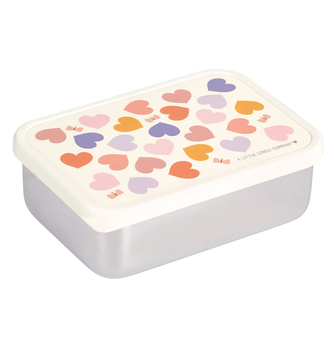 RVS lunch box: Hartjes