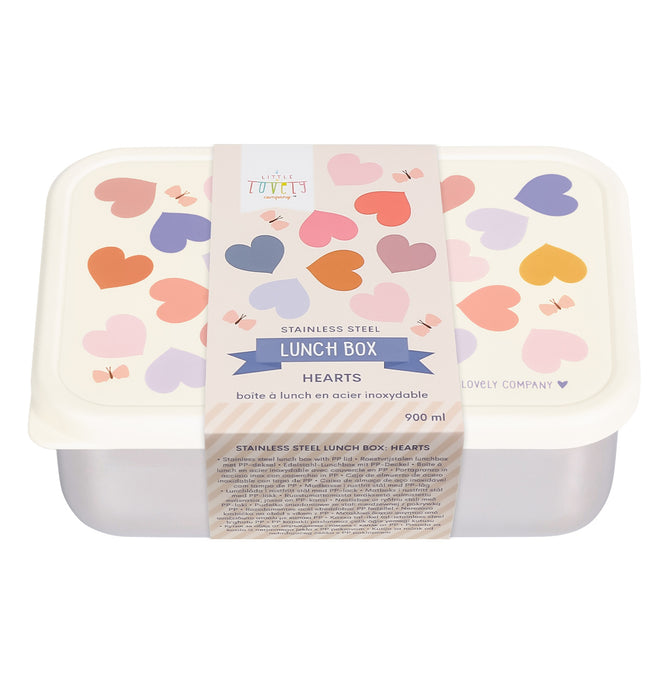 RVS lunch box: Hartjes