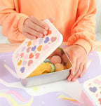 RVS lunch box: Hartjes