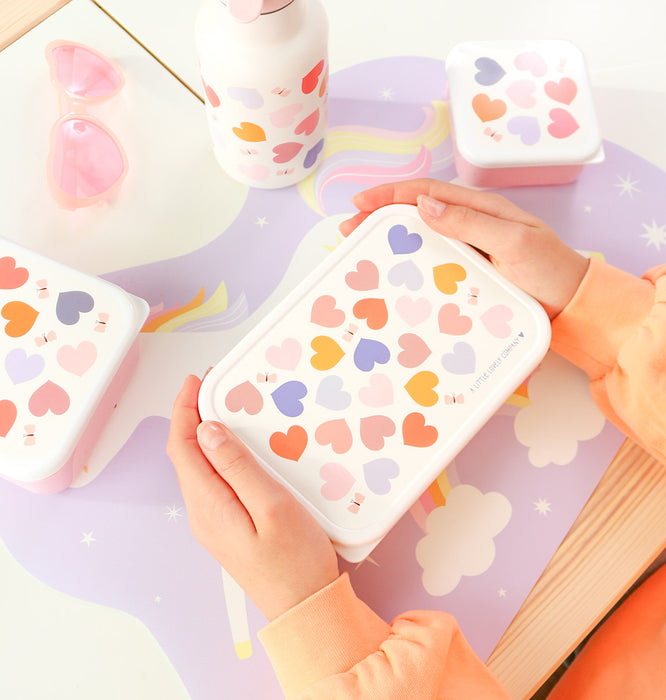 RVS lunch box: Hartjes