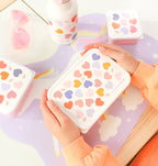RVS lunch box: Hartjes