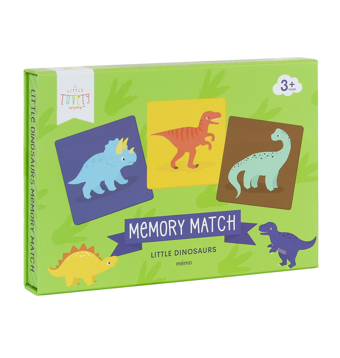 memory match spel in Little Dinosaur thema