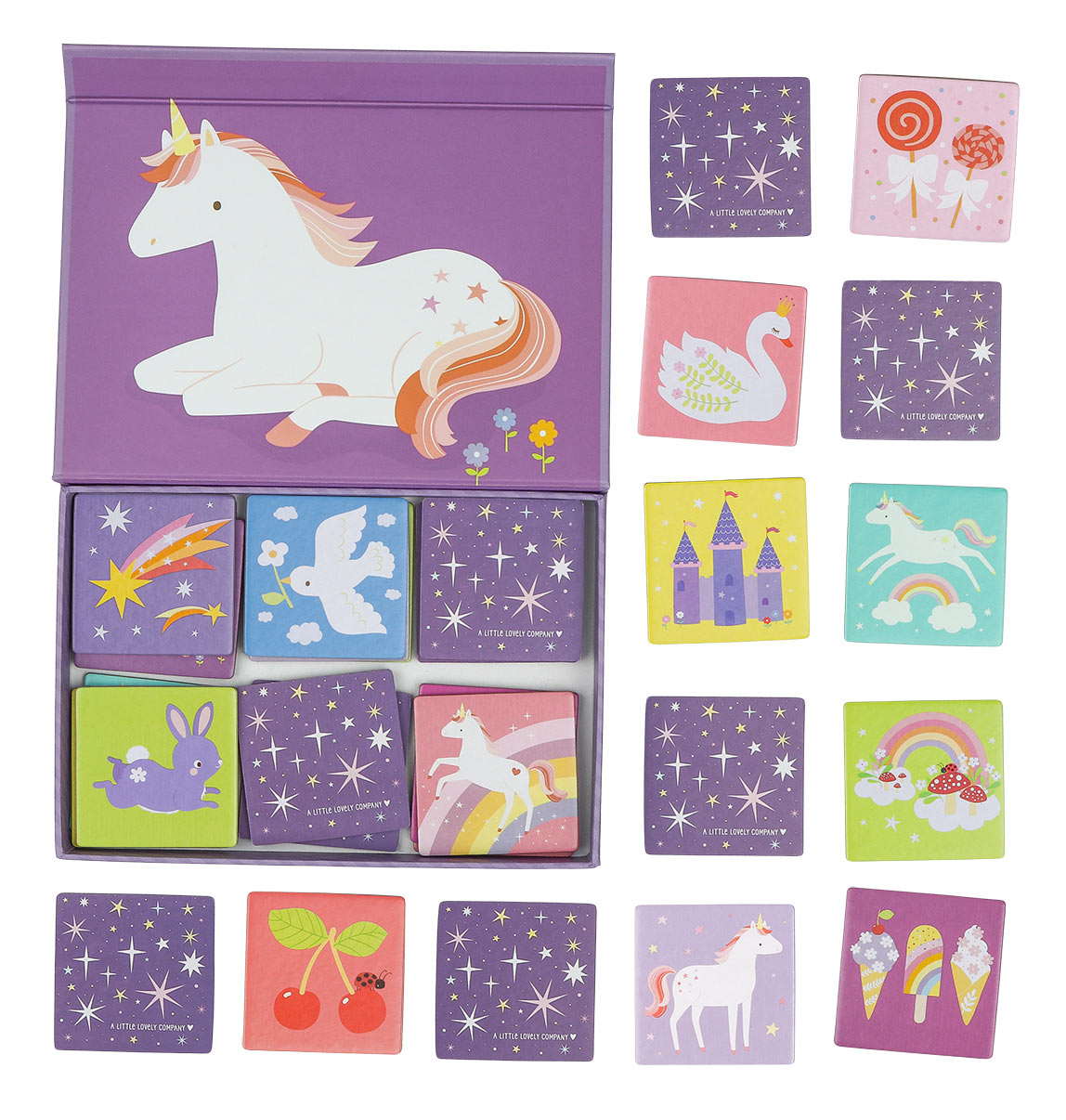 Good Mellows 3枚セット Memory match: Unicorn Dreams | A Little Lovely Company