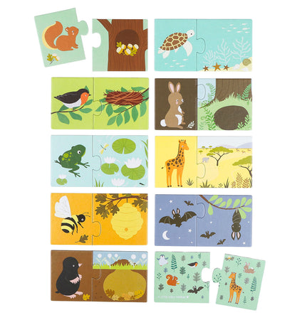 Matching puzzel: Animal Habitat