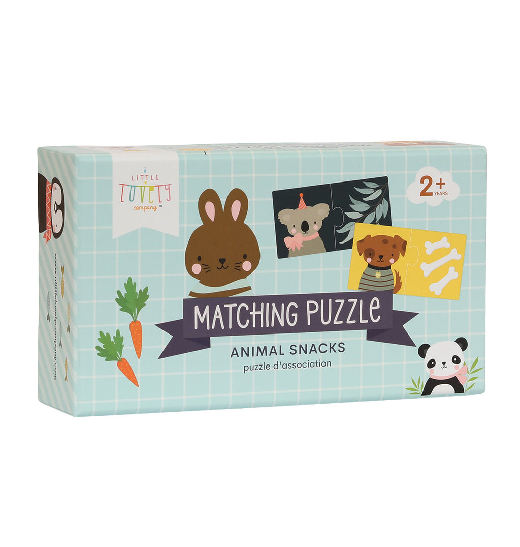 Matching puzzel: Dierensnacks
