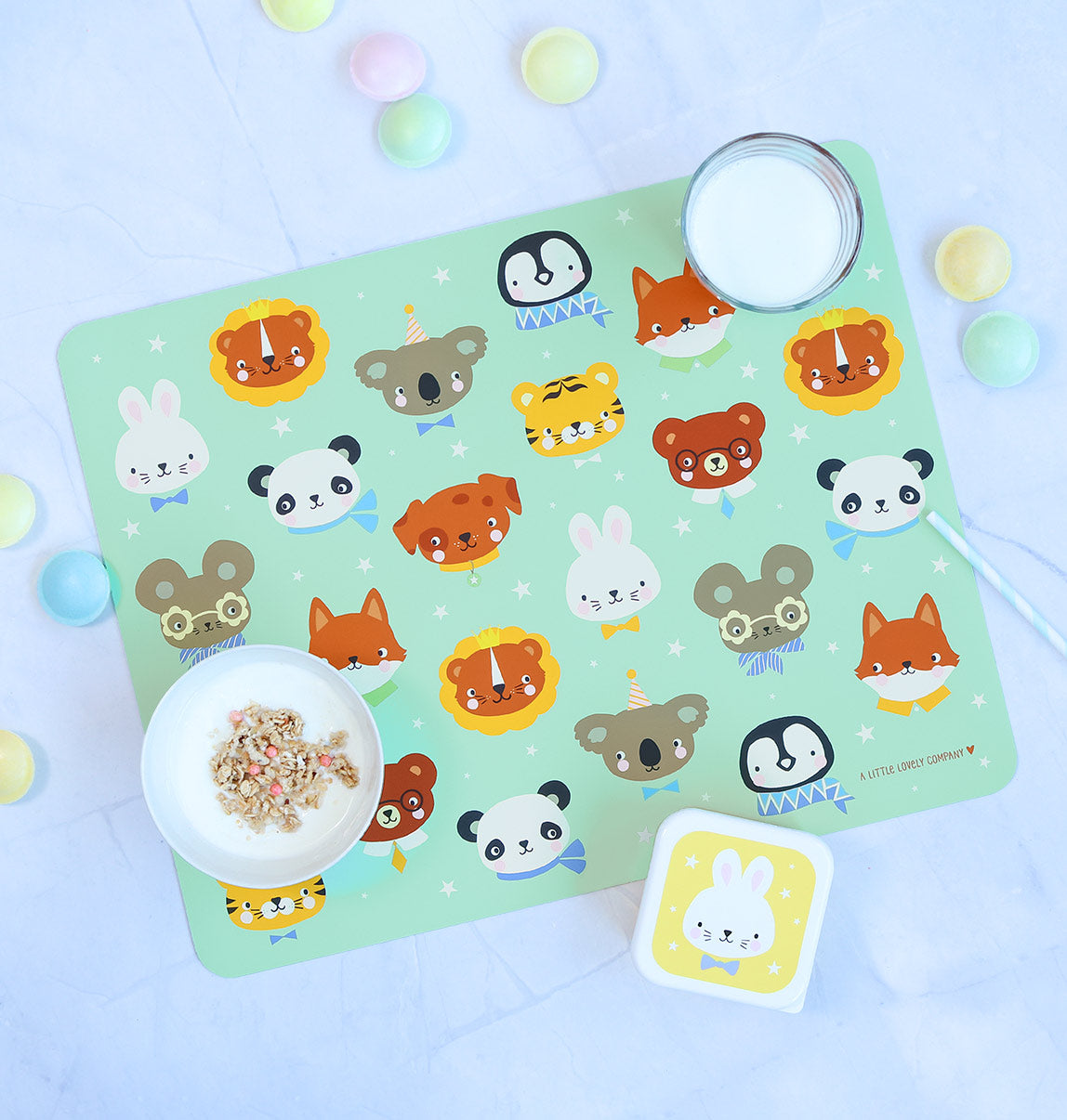 Placemat: Dierenvriendjes