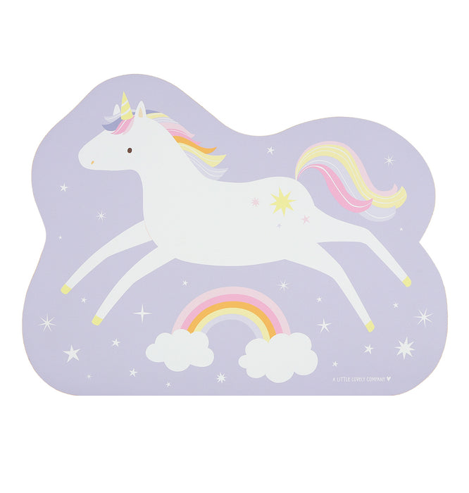Placemat: Jumping unicorn
