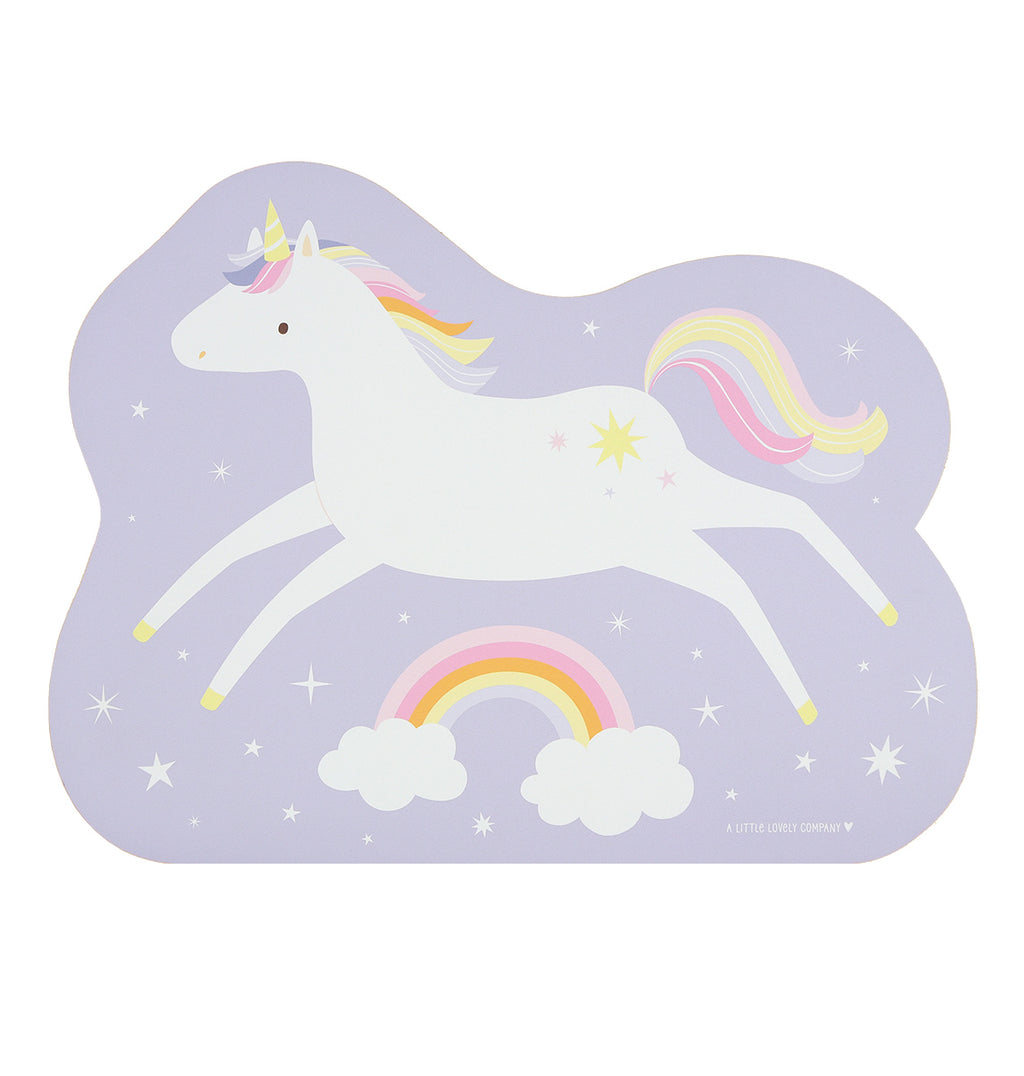 Placemat: Jumping unicorn