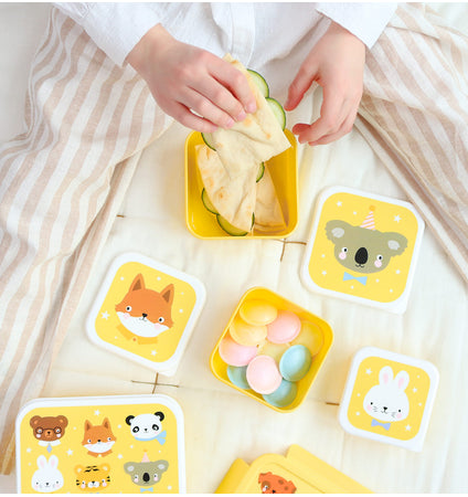 Lunch & snack box set: Dierenvriendjes