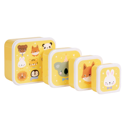 Lunch & snack box set: Dierenvriendjes