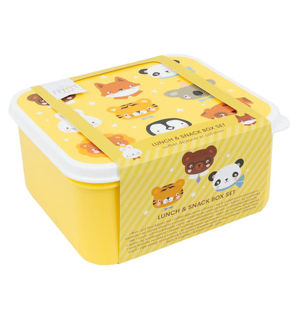 Lunch & snack box set: Dierenvriendjes