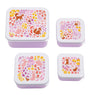 Lunch & snack box set: Bloementuin