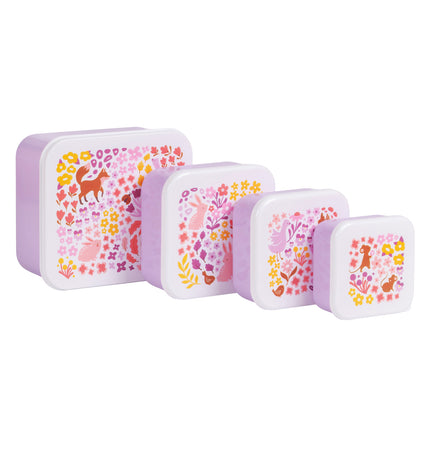 Lunch & snack box set: Bloementuin