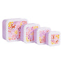 Lunch & snack box set: Bloementuin