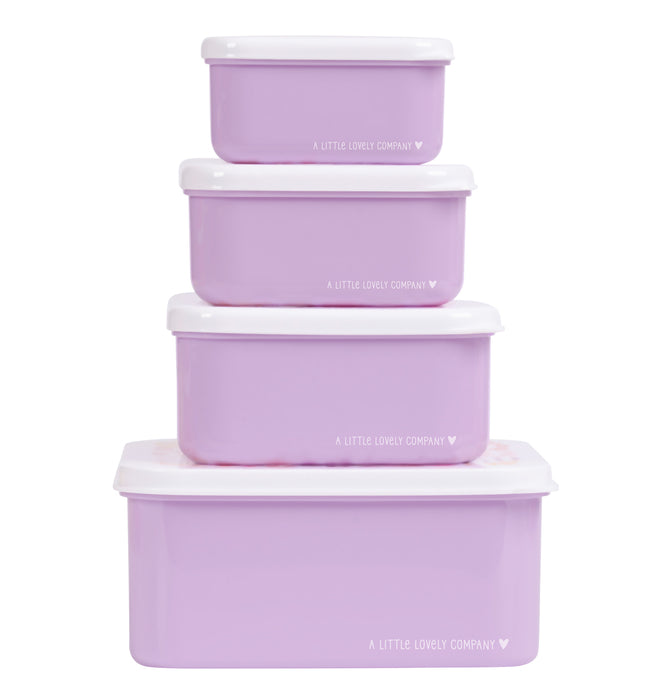 Lunch & snack box set: Bloementuin