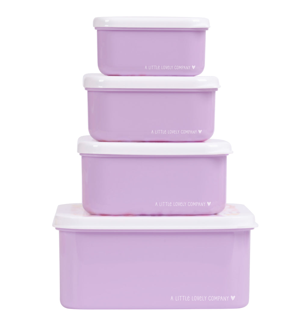 Lunch & snack box set: Bloementuin